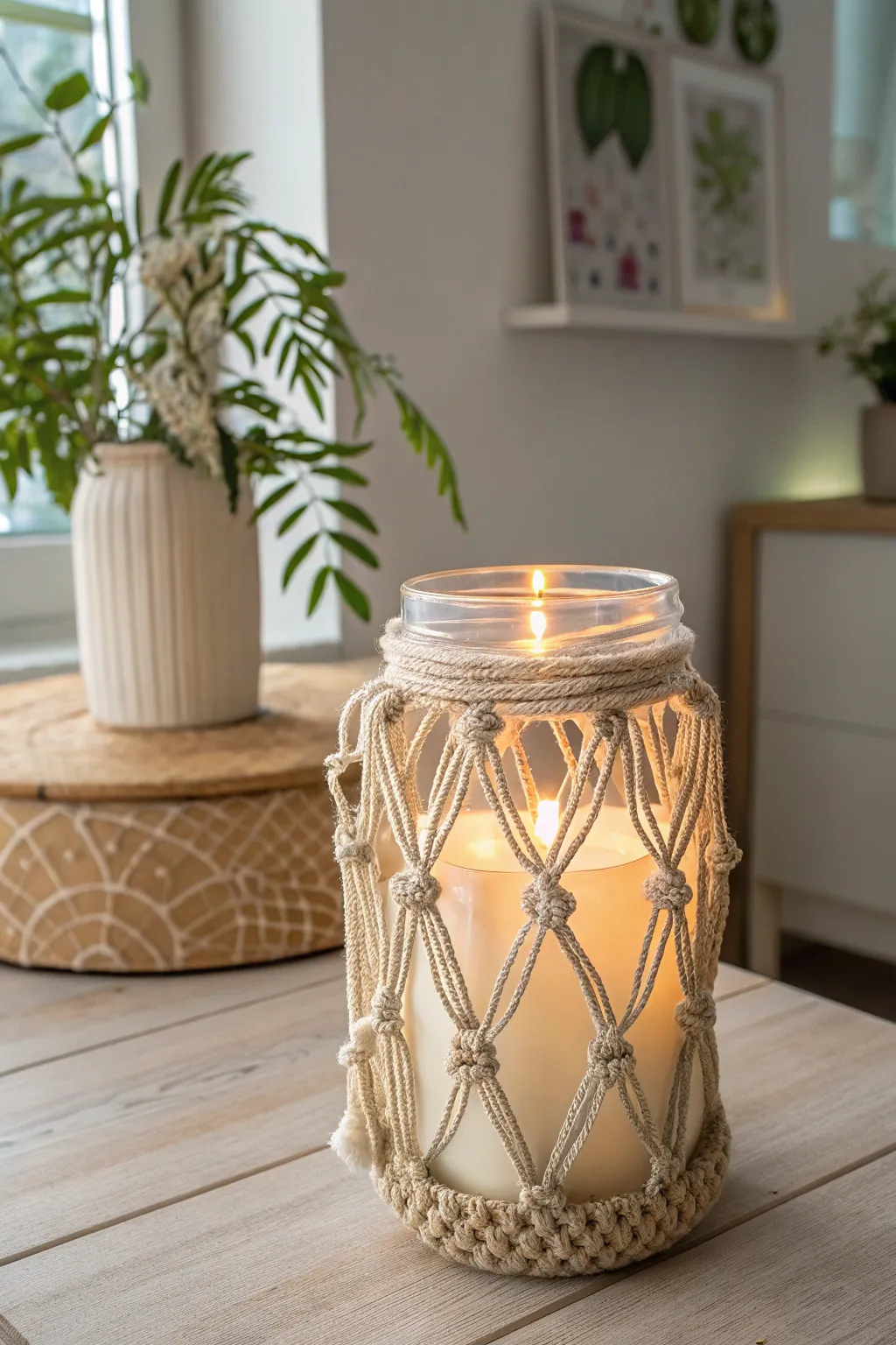 Transform your space with eco-friendly elegance: upcycled jar lanterns that illuminate with charm and sustainability.