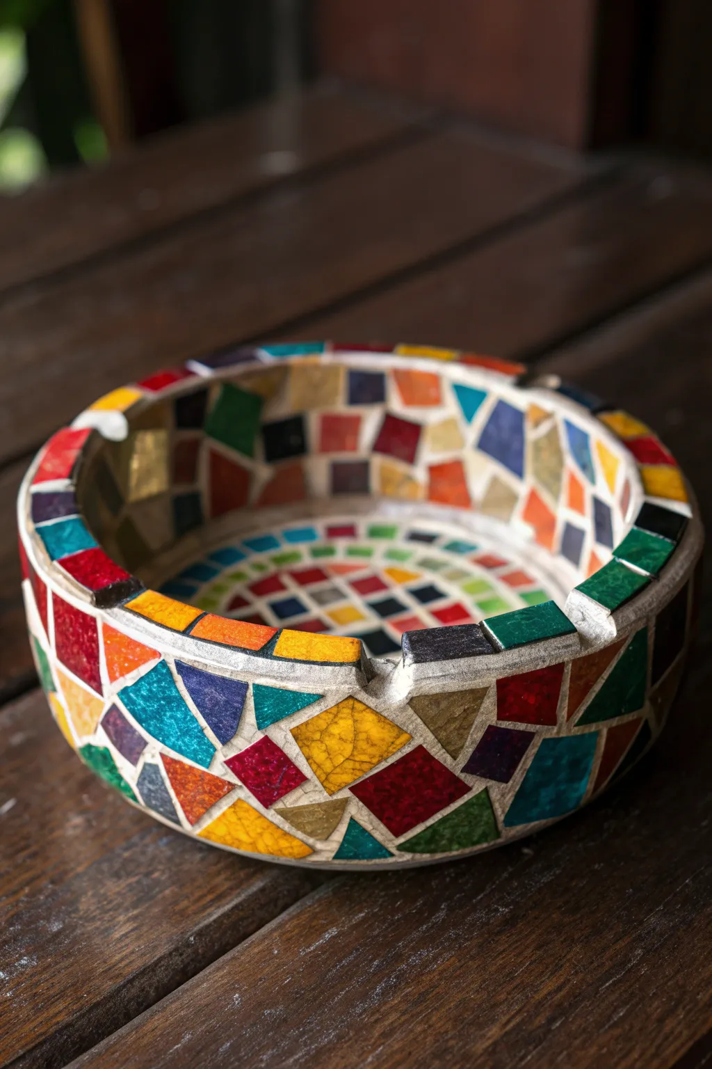 Craft Your Unique Style: A Mosaic Ashtray That Transforms Tiles into Art.