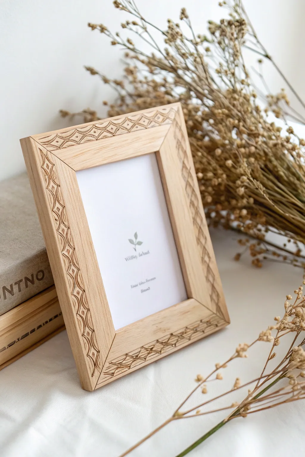 Capture precious moments in a frame that speaks elegance and warmth. Perfect for cherishing memories of your baby girl.