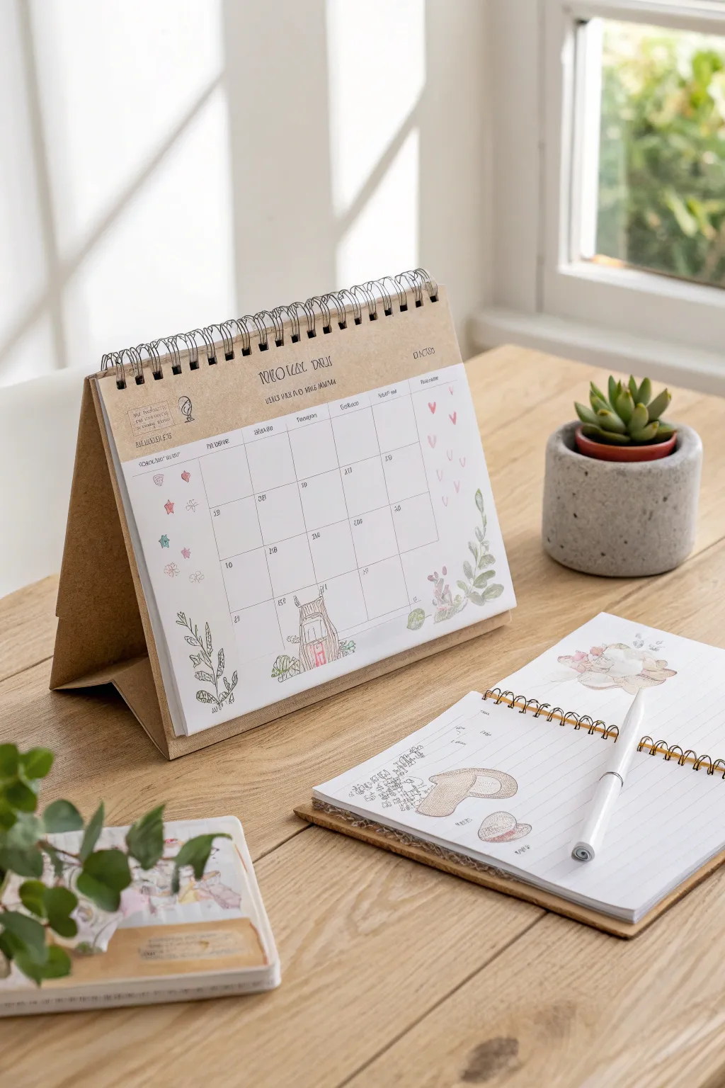 Capture every precious moment with this elegant baby's first-year calendar, where simplicity meets charm.