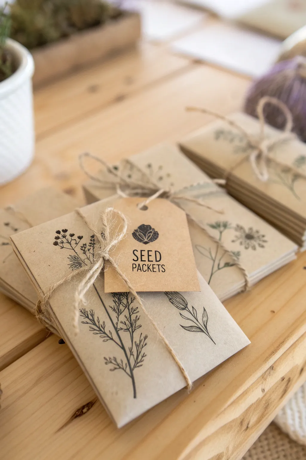 Plant seeds of love and gratitude with these charming baby shower favors.
