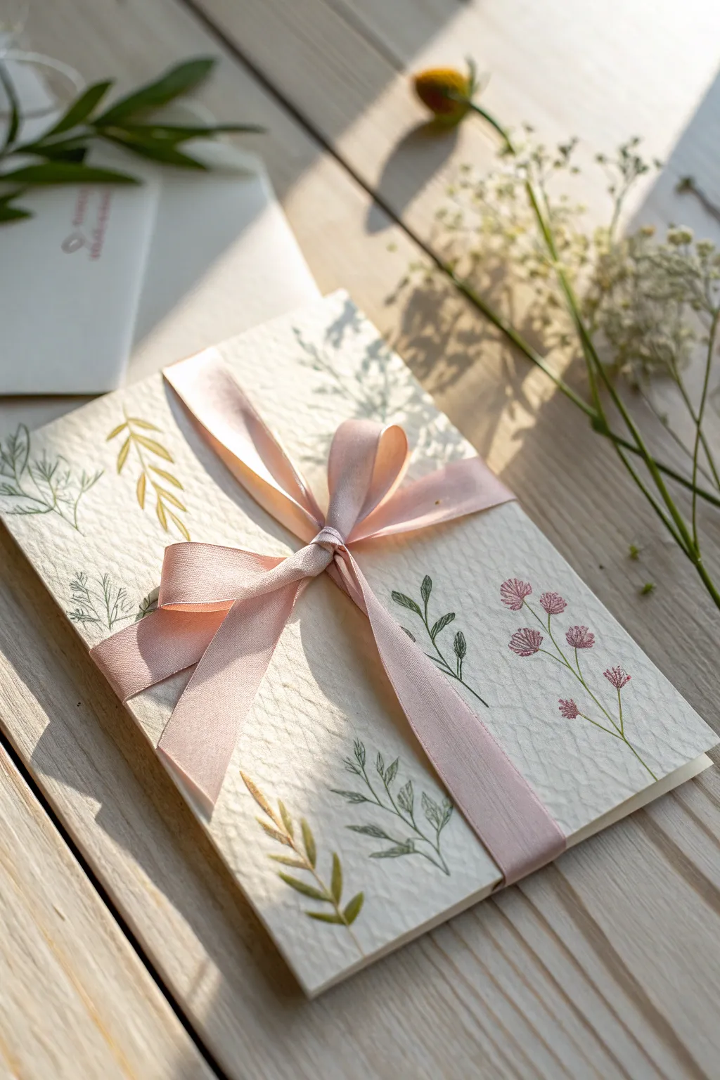 Elevate your back-to-school greetings with the simple elegance of ribbons and bows.