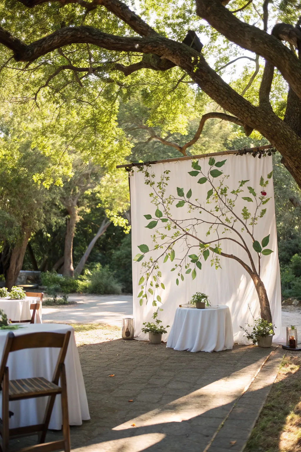 A nature-inspired backdrop that brings the outdoors in.