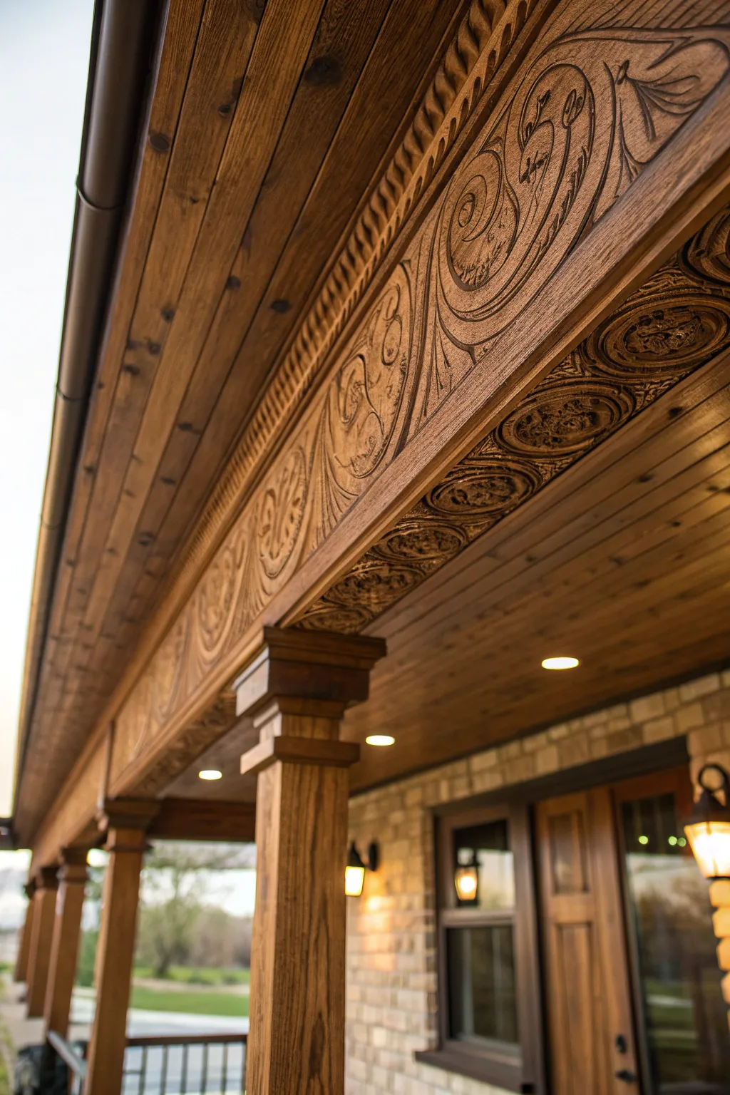 Sustainable craftsmanship: Elevate your space with eco-friendly soffit design.