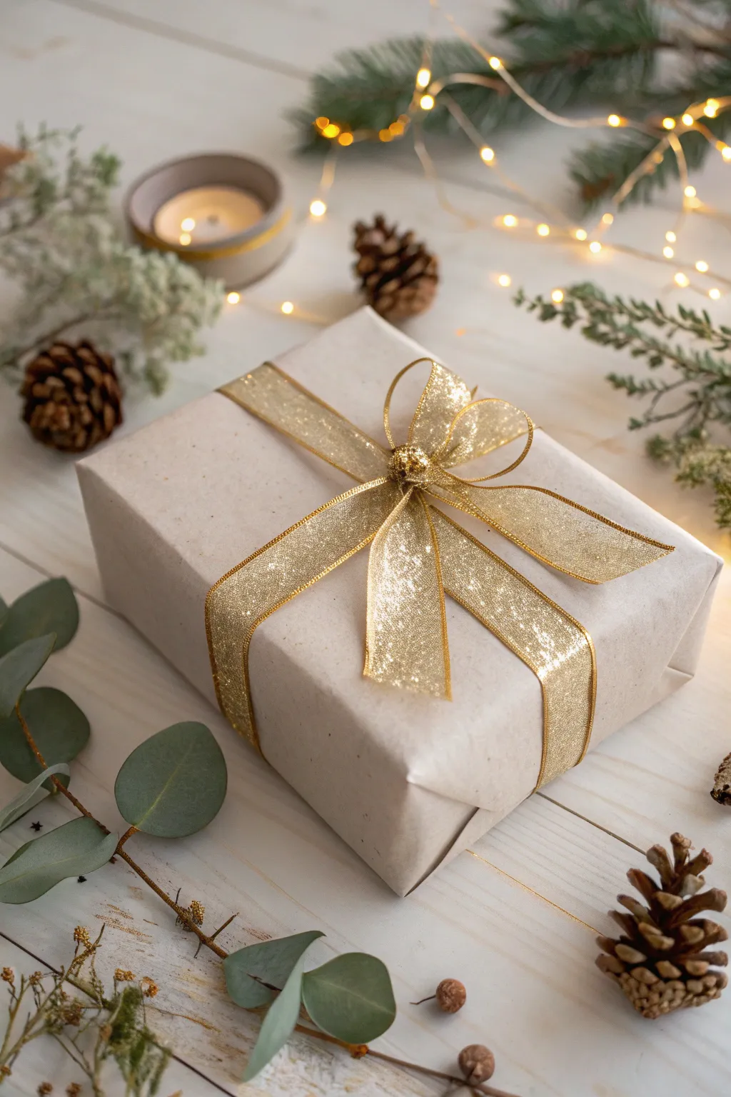 Elevate your holiday gifting with glamorous metallic accents for a chic and sophisticated touch.