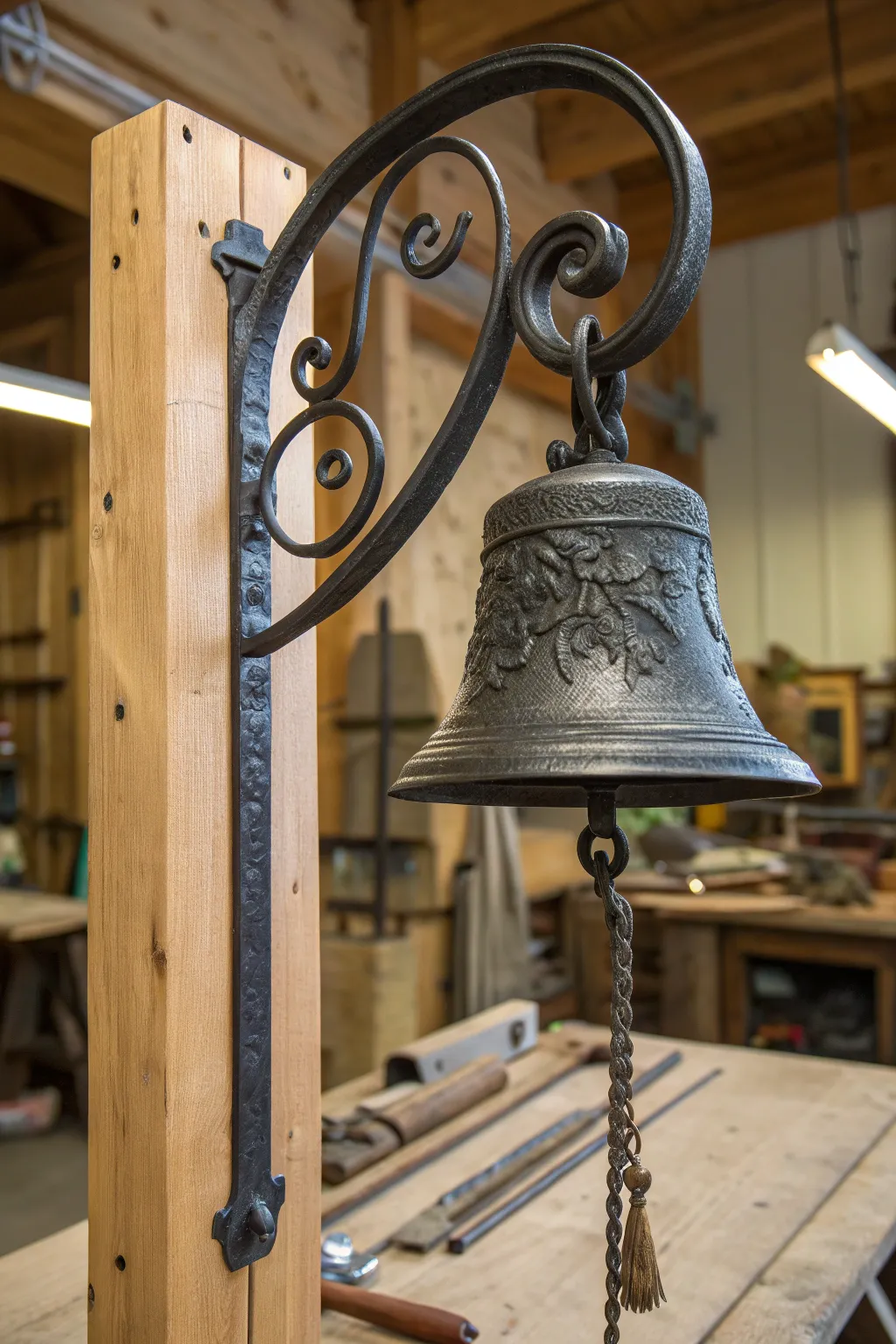 Master the clang: A beginner's triumph in blacksmithing artistry.