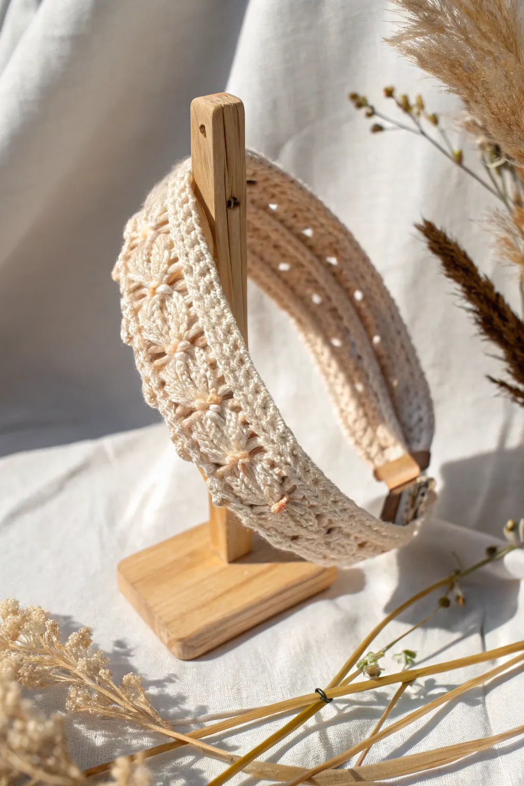 Elevate your style with this handcrafted crochet headband, where simplicity meets boho charm.