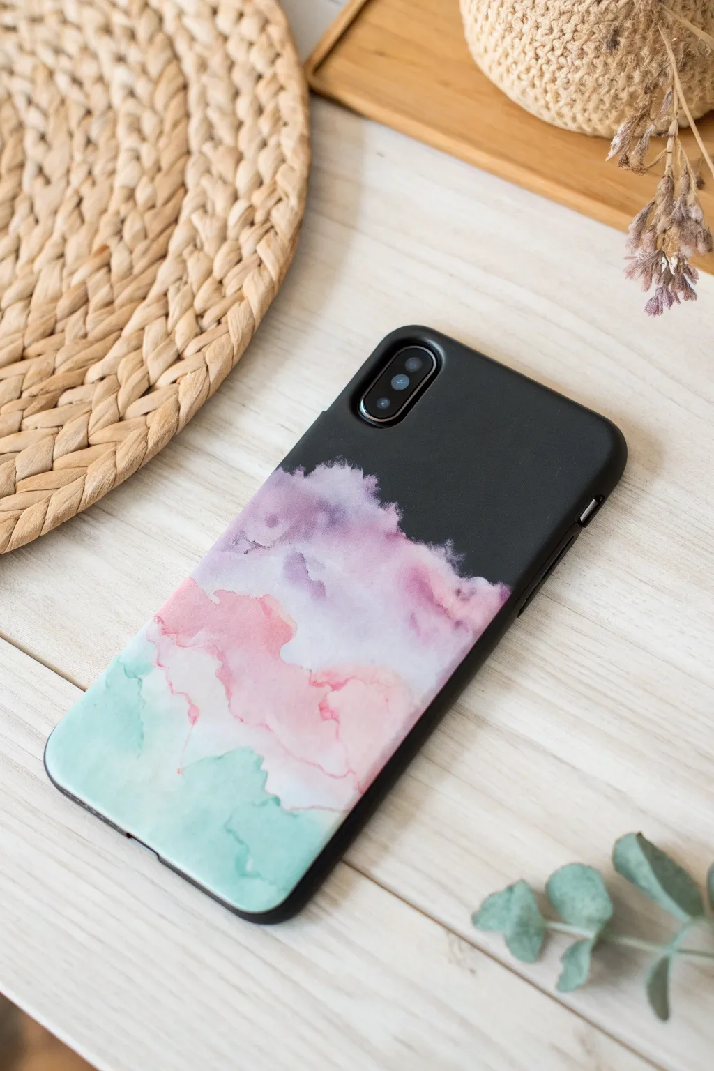 Embrace the ethereal elegance of watercolor on black—where minimalism meets boho magic.