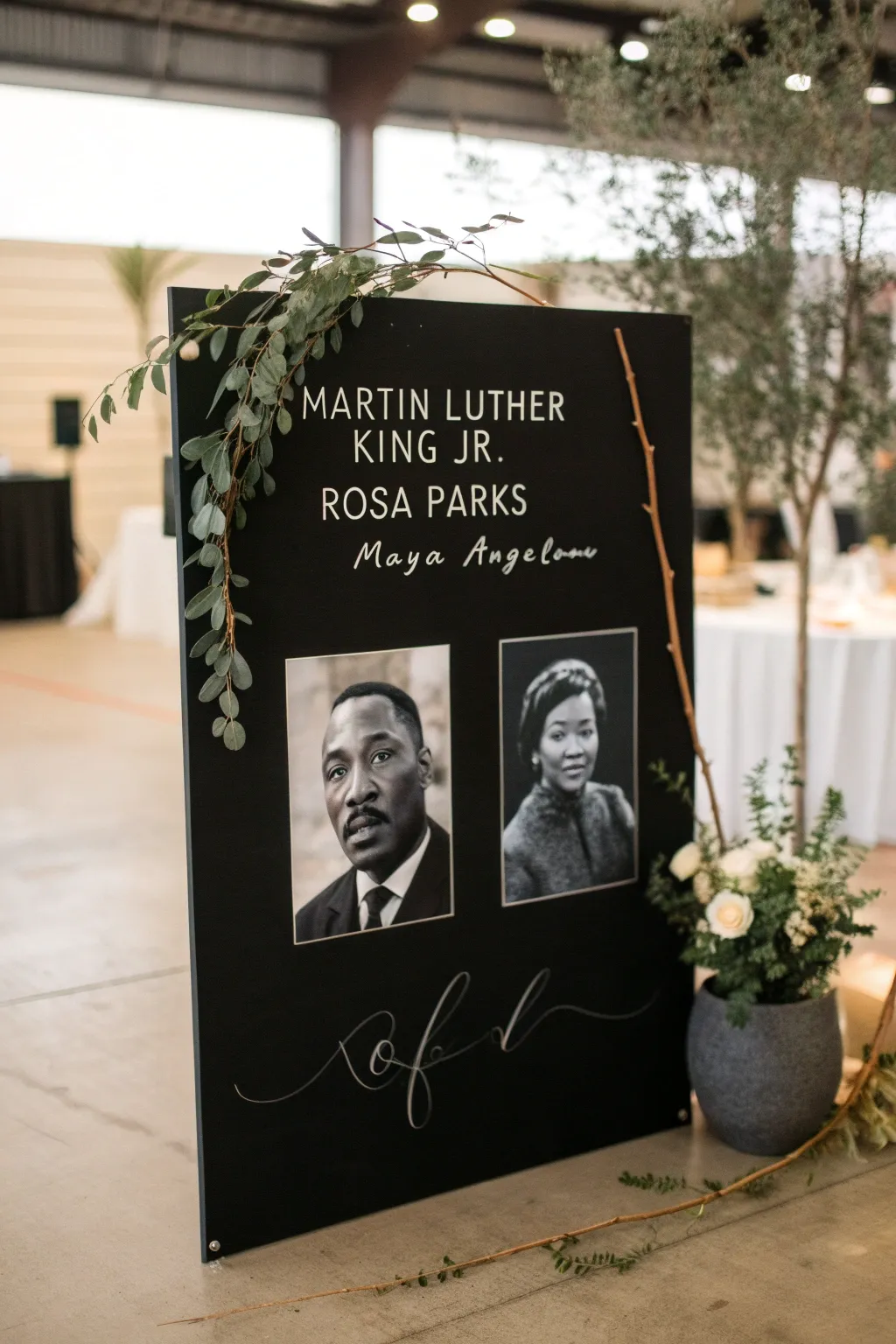 Celebrate Black History Month with elegance and impact through this thoughtfully designed display.