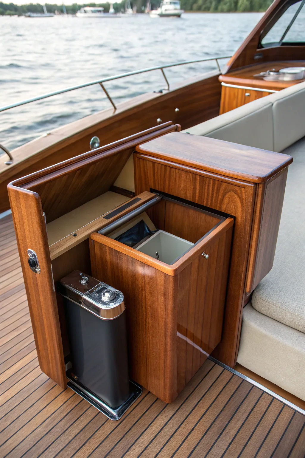 Elegance in every detail: A seamless solution for onboard tidiness.