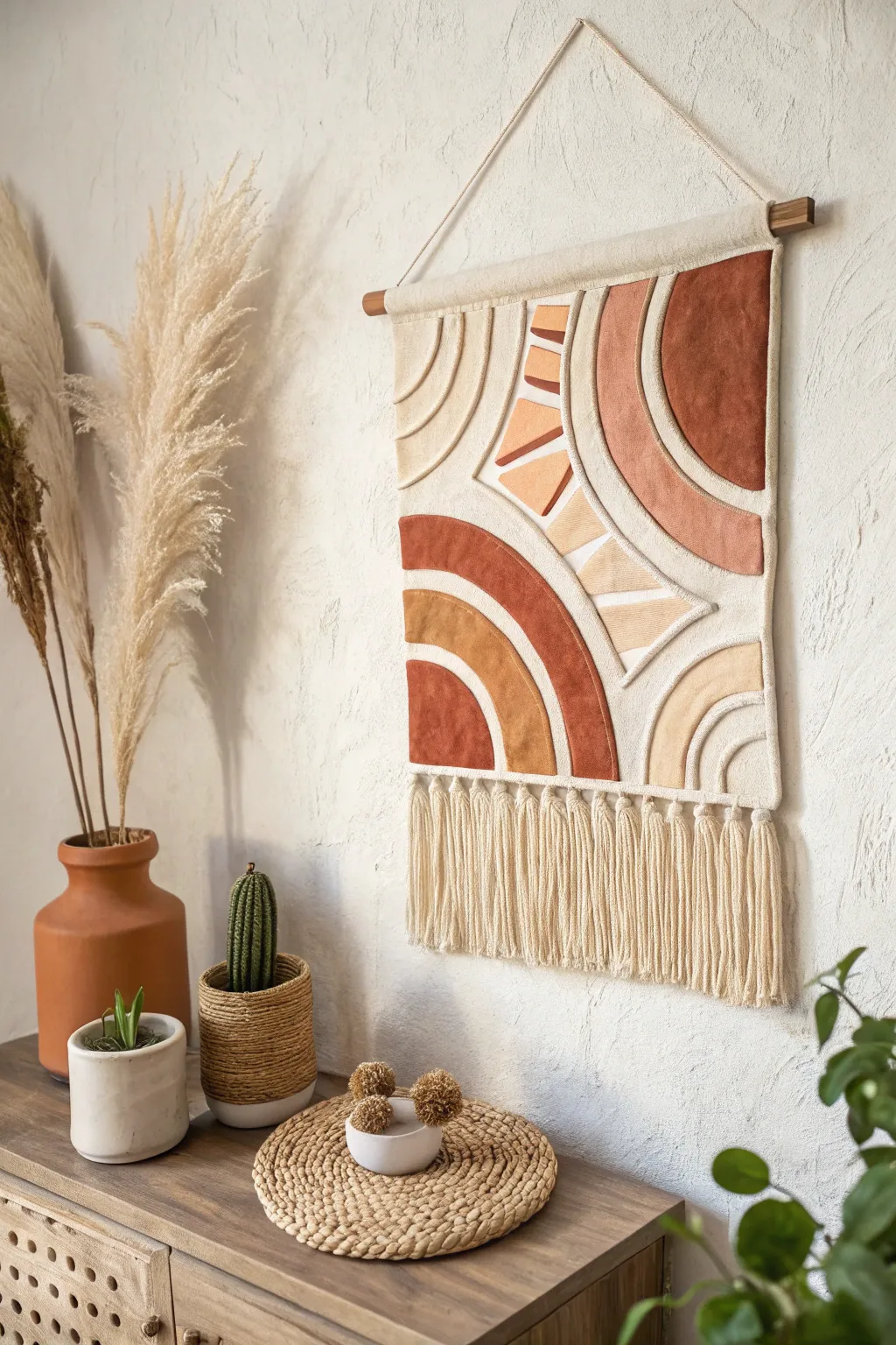 Elevate your space with the timeless charm of abstract clay art, where simplicity meets natural beauty.