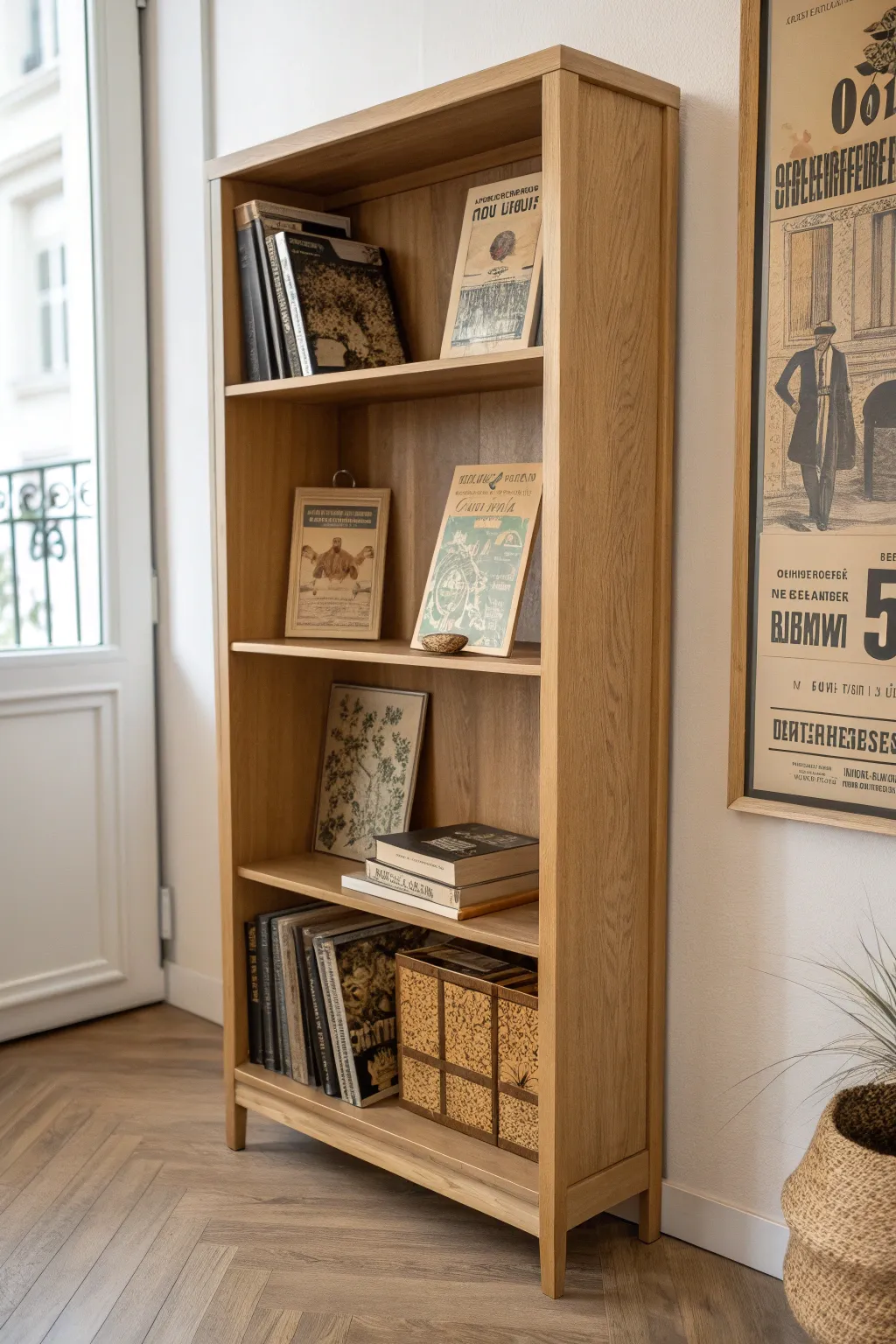 Transform your bookcase into a nostalgic masterpiece with vintage vibes!