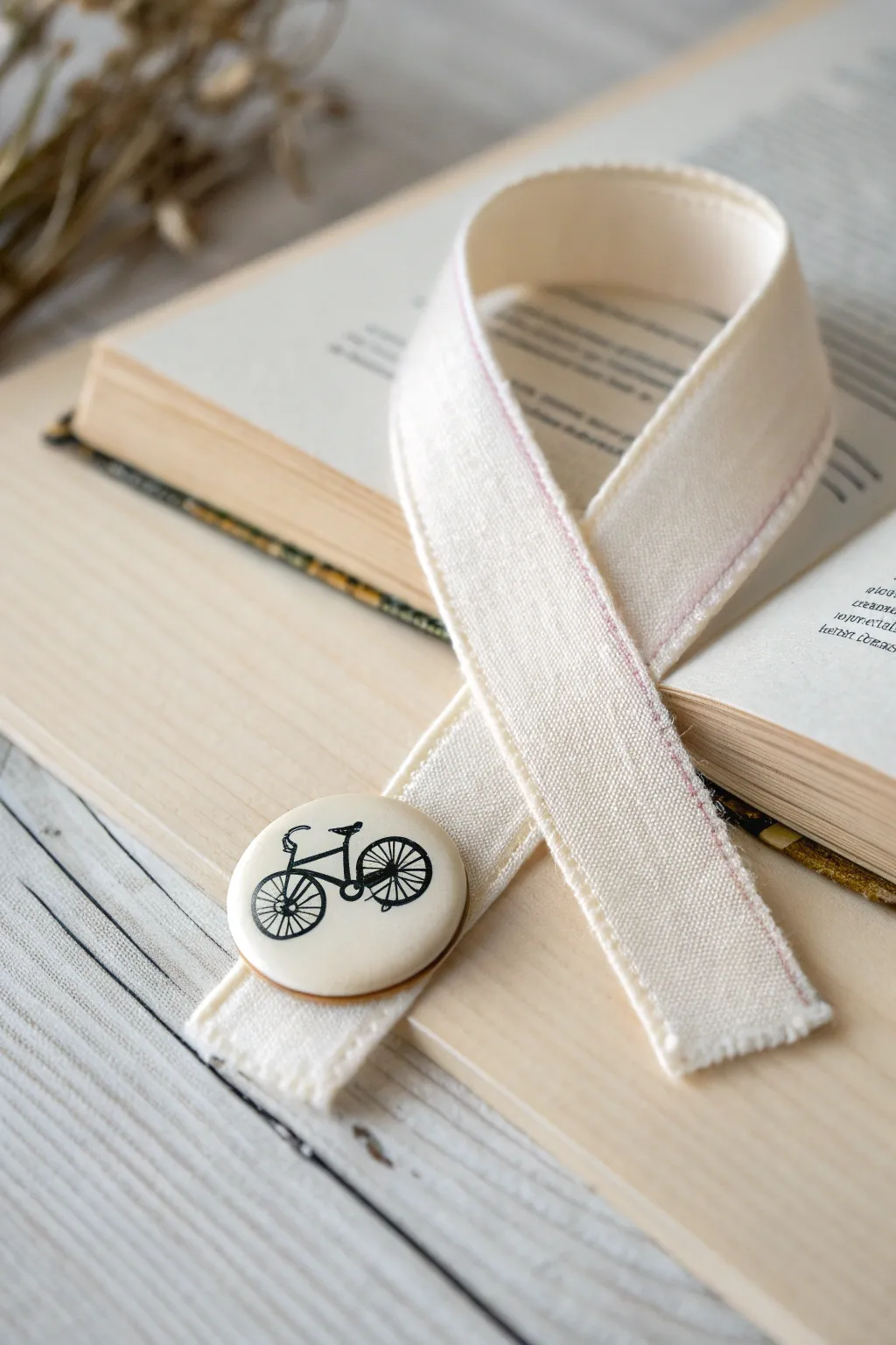 Add a whimsical touch to your reading with a quirky button bookmark.
