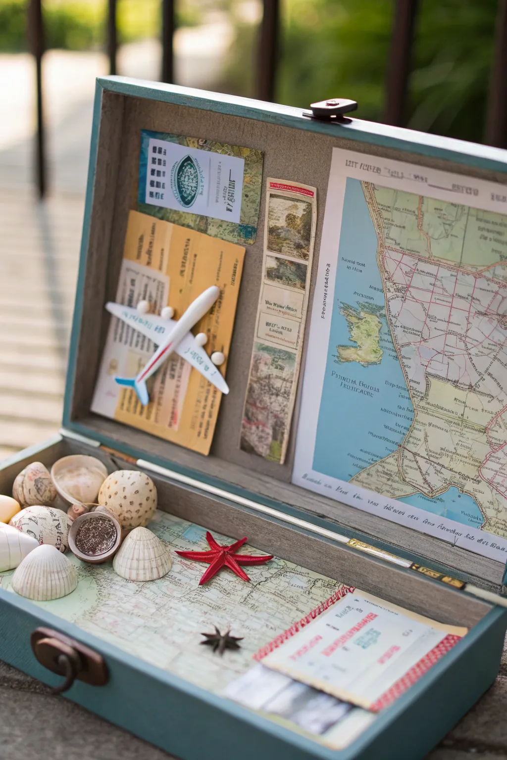Keep your travel memories alive with a dedicated travel-themed box frame.