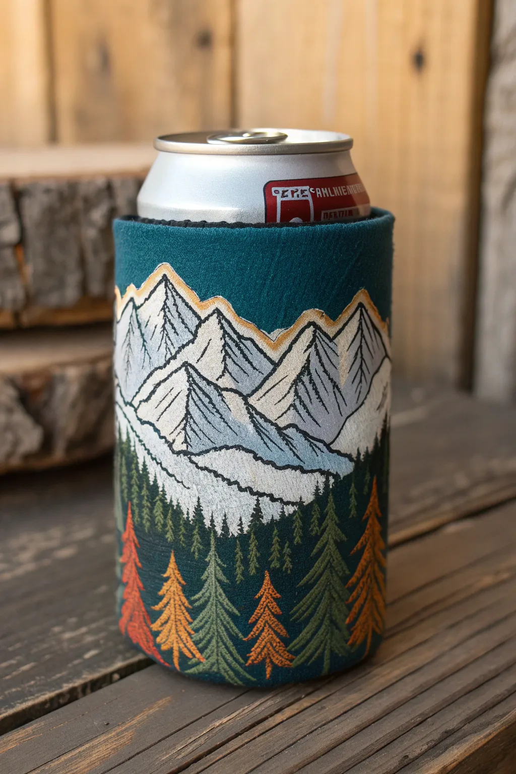 Elevate your camping gear with a hand-painted koozie masterpiece. Unleash your creativity on this mini canvas.