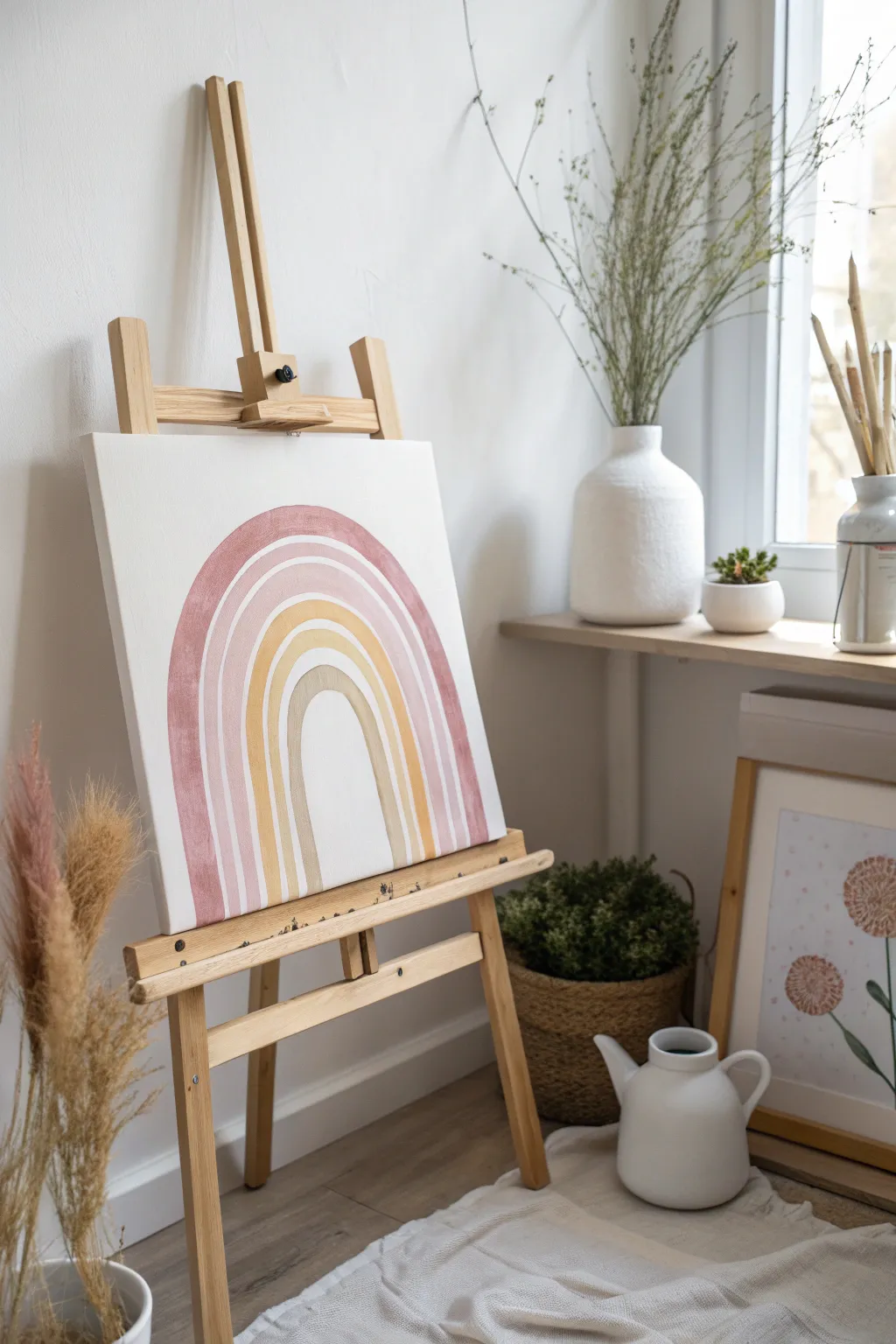 Embrace the beauty of every classroom day with this serene Rainbow Dreams Canvas.