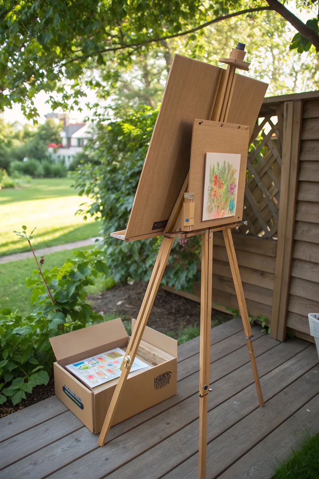 Unleash creativity with a charming cardboard art easel—perfect for budding artists and eco-conscious creators alike!