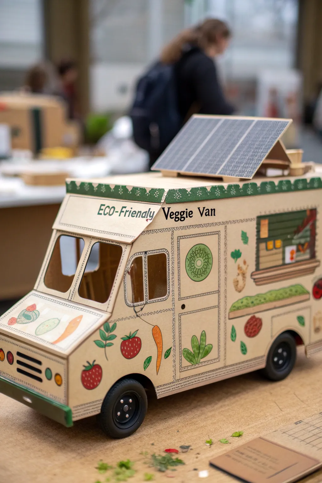 Drive into sustainability with the Eco-Friendly Veggie Van!