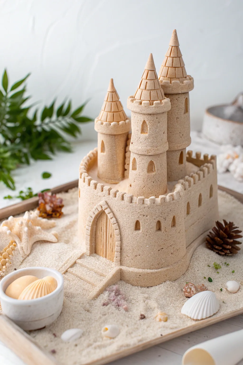 Discover the joy of crafting with this charming sand castle masterpiece, where simplicity meets playful creativity.