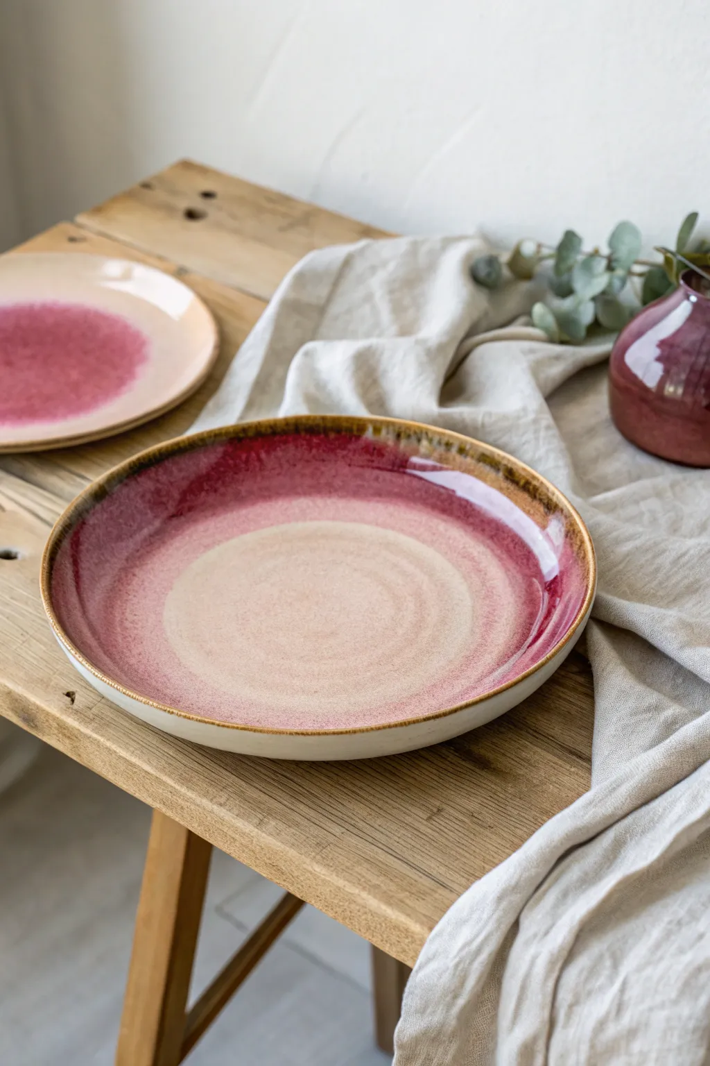Ombre Elegance: Elevate your dining experience with the subtle sophistication of ombre ceramics.