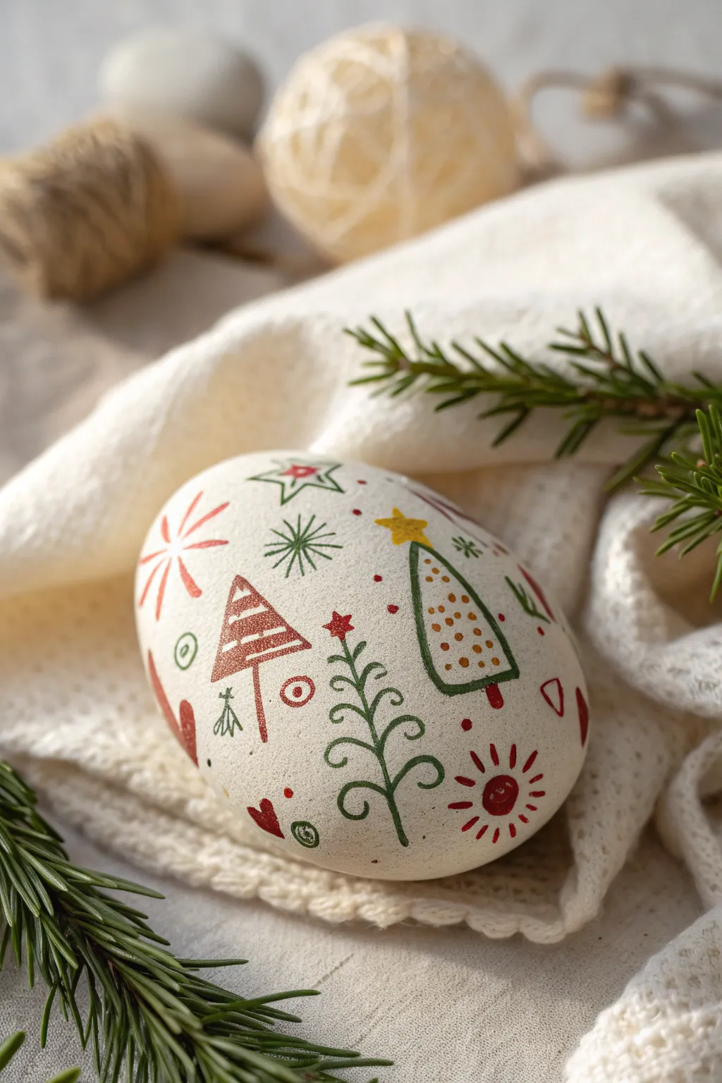 Embrace holiday cheer with these charming toddler-painted rocks, perfect for adding a touch of festive warmth to your home.