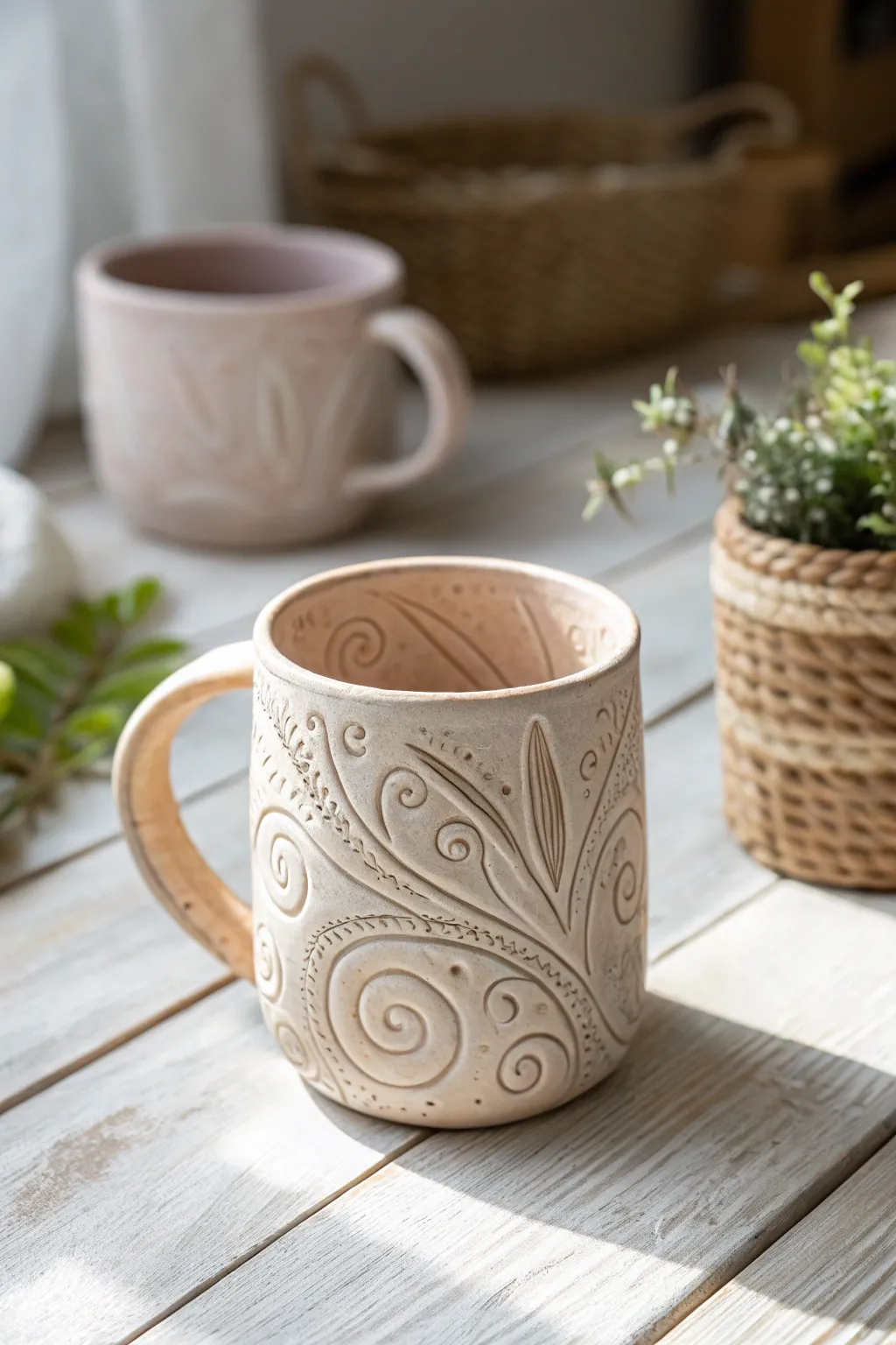 Embrace creativity with whimsical swirls in clay art!