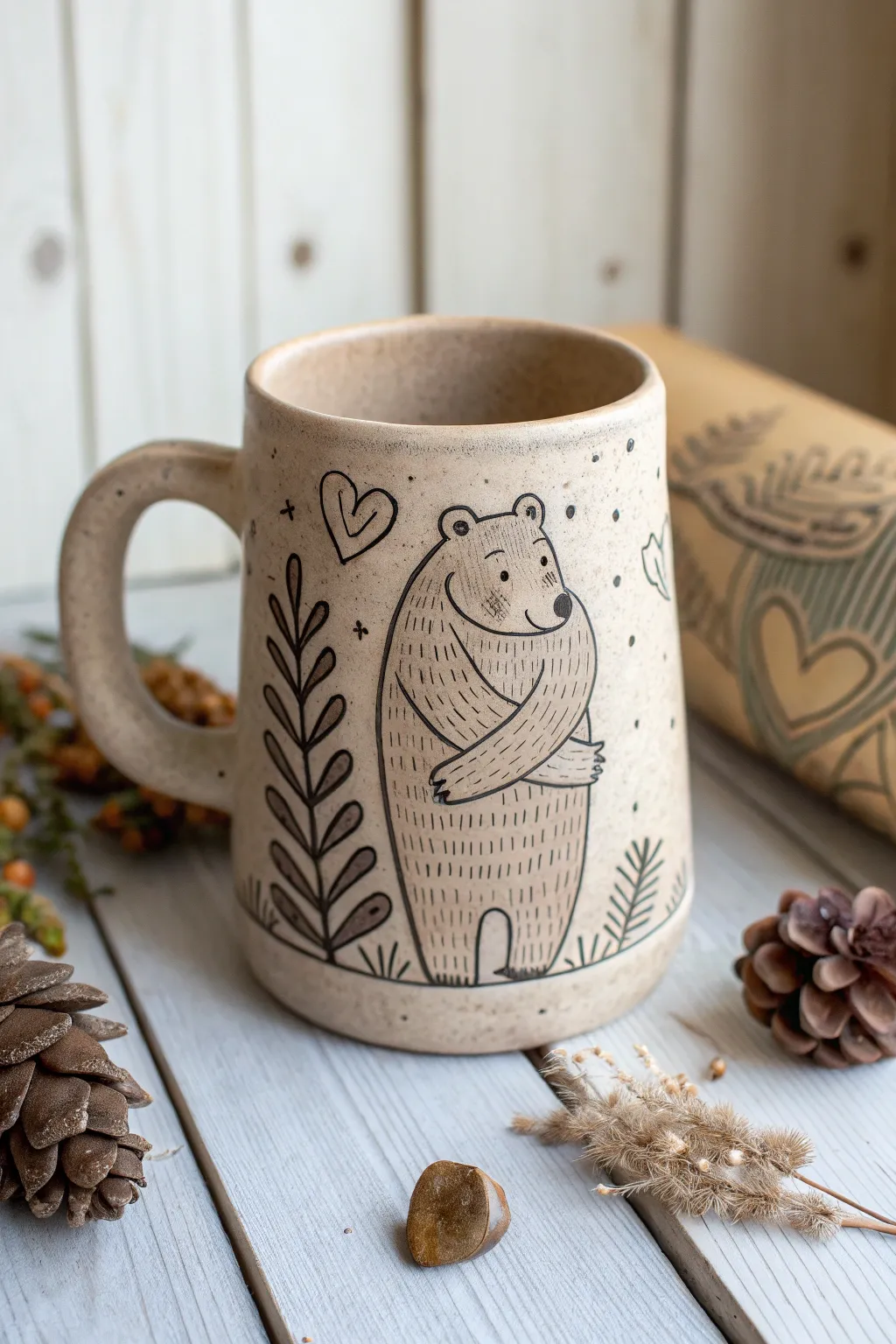 Warm your hands and heart with a bear hug mug that brings joy to every sip.