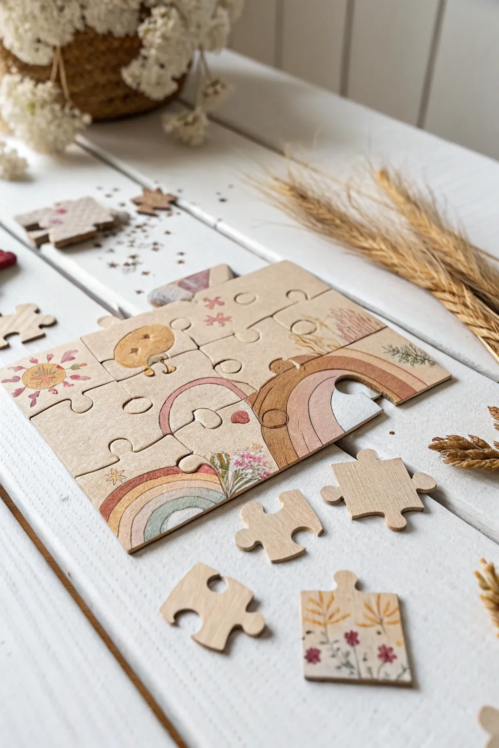 Unlock creativity and cognitive growth with this charming DIY puzzle, perfect for nurturing young minds.