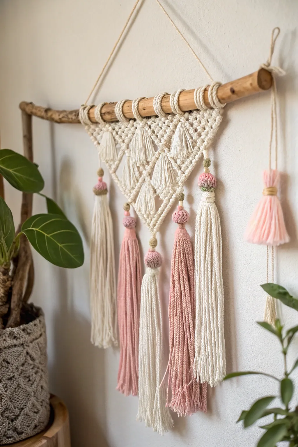 Elevate your space with a touch of handcrafted elegance: DIY wall hangings that blend simplicity and beauty.