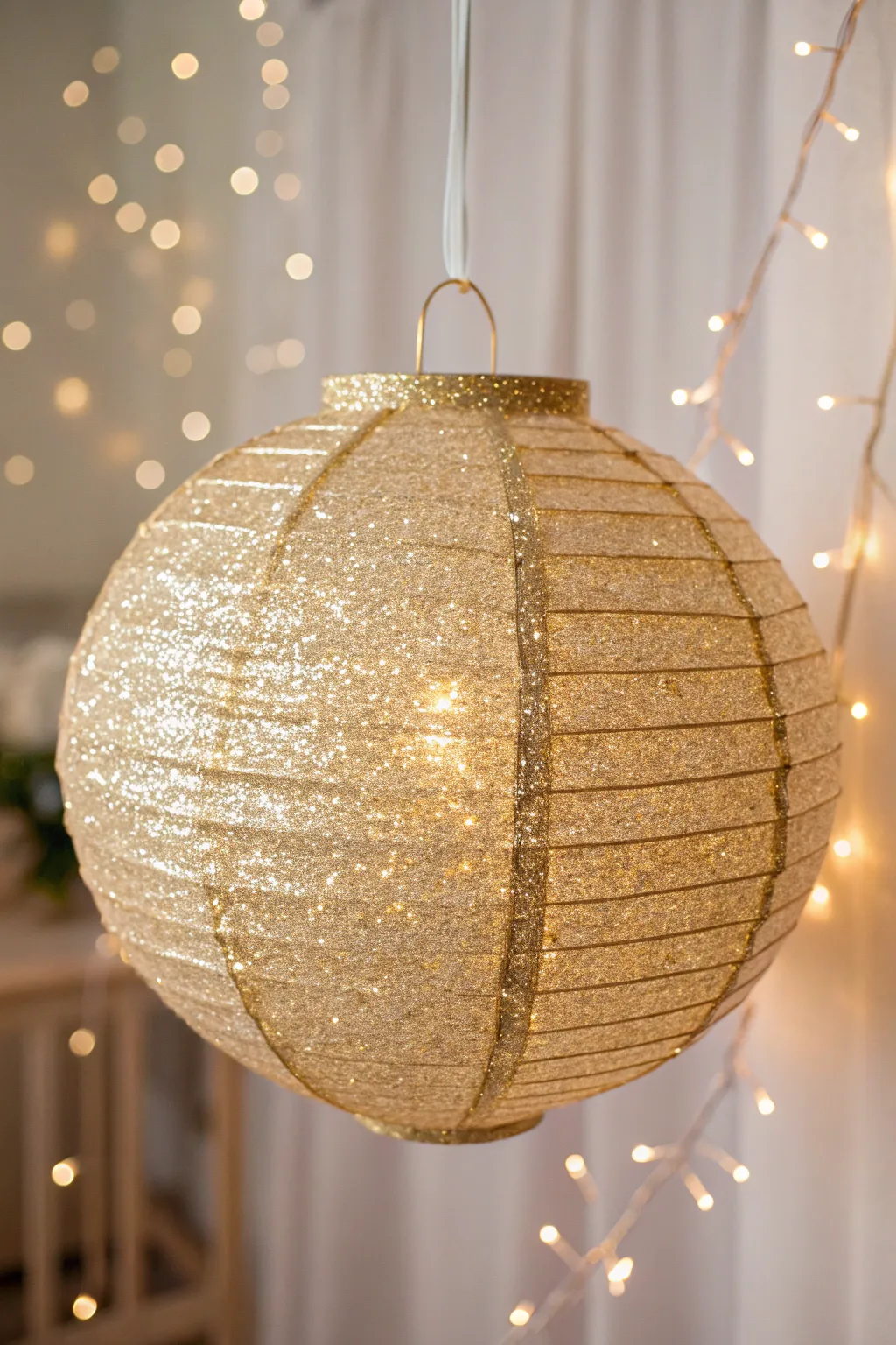 Illuminate your celebrations with a touch of glitter glam: where minimalist design meets sparkling elegance.