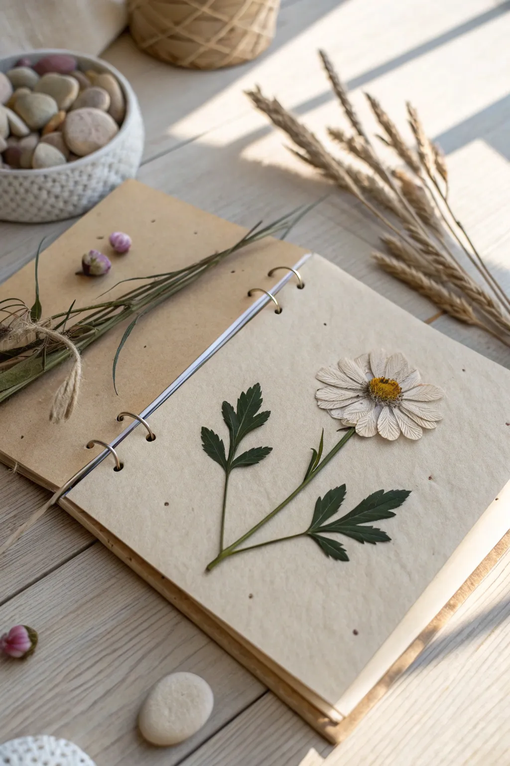 Embrace nature's elegance with pressed flowers, adding a touch of organic beauty to your creative projects.