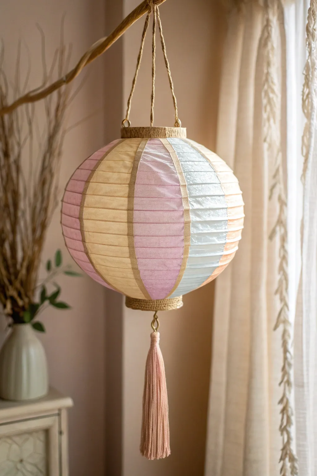 Light up your space with the charming elegance of DIY crepe paper lanterns.
