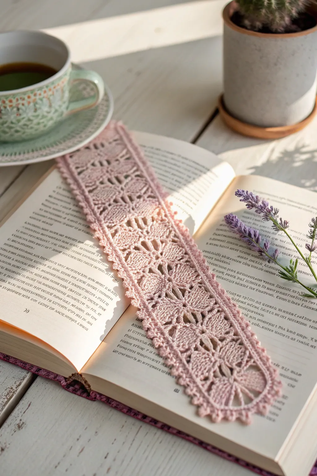 Delicate craftsmanship meets literary charm – a perfect crochet bookmark for mom's favorite reads.