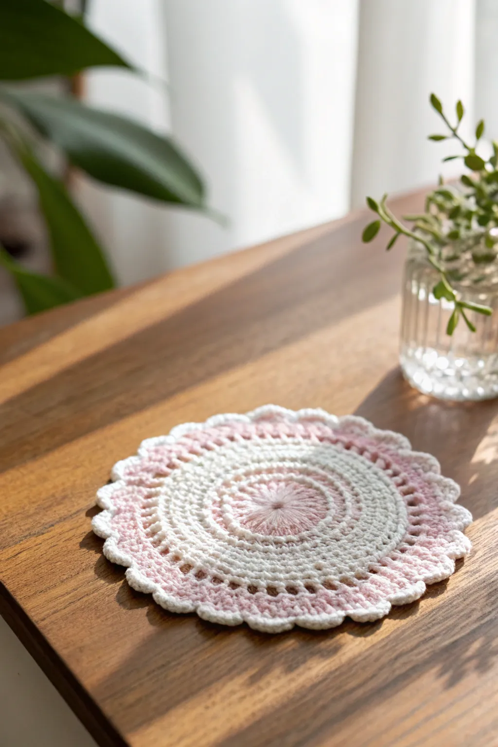 Elevate your space with the simple elegance of handcrafted crochet coasters.