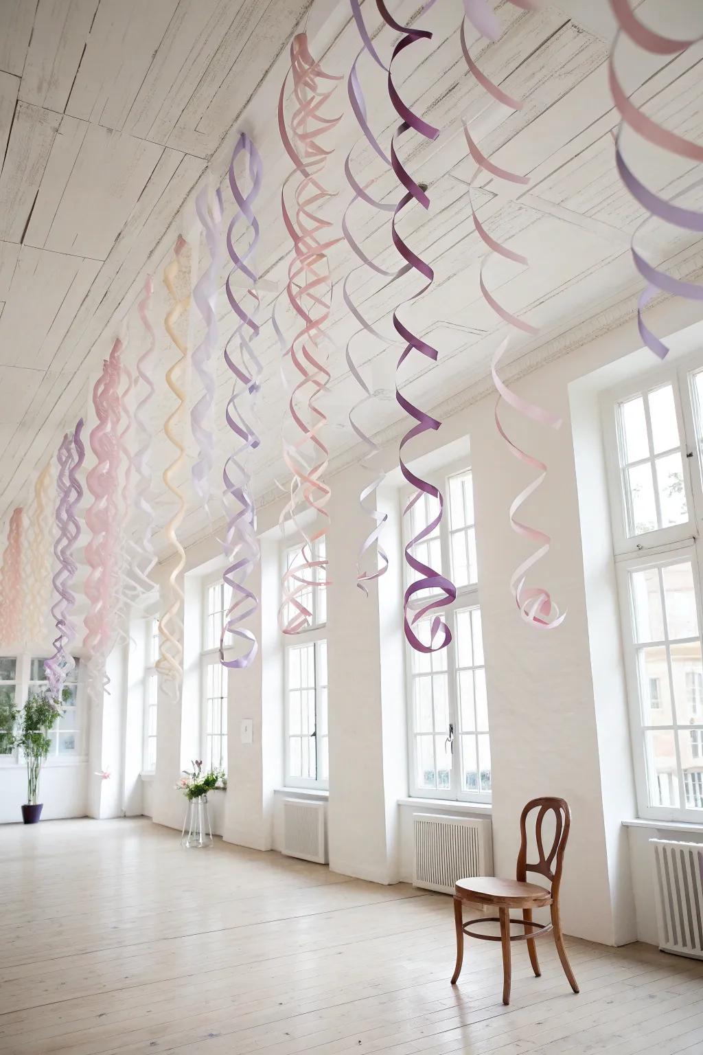 Step into a fairytale with enchanting ribbon cascades—minimalist magic meets boho charm.