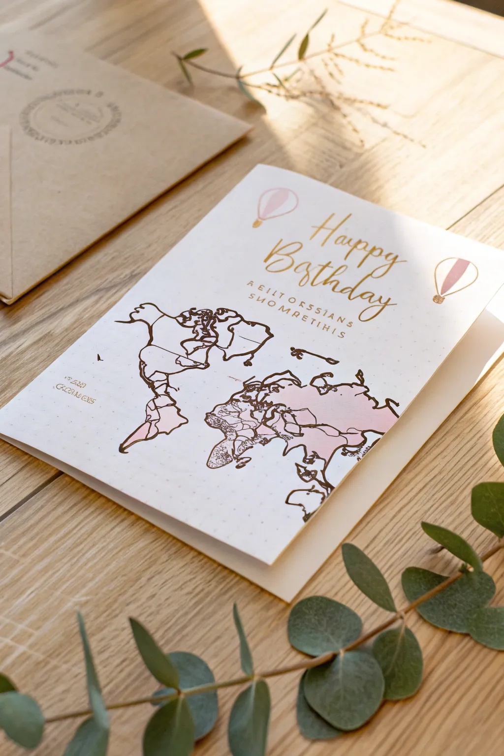 Chart a journey of cherished memories with a custom map birthday card—where simplicity meets sentiment.