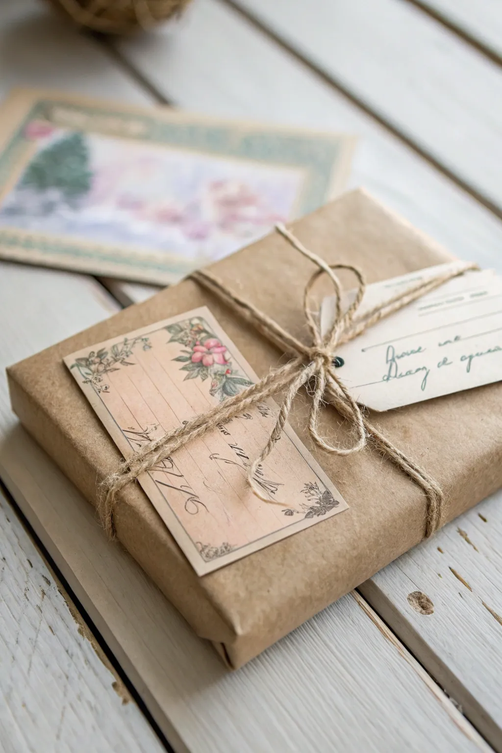 Transform your packaging with a touch of nostalgia using vintage postcard labels.