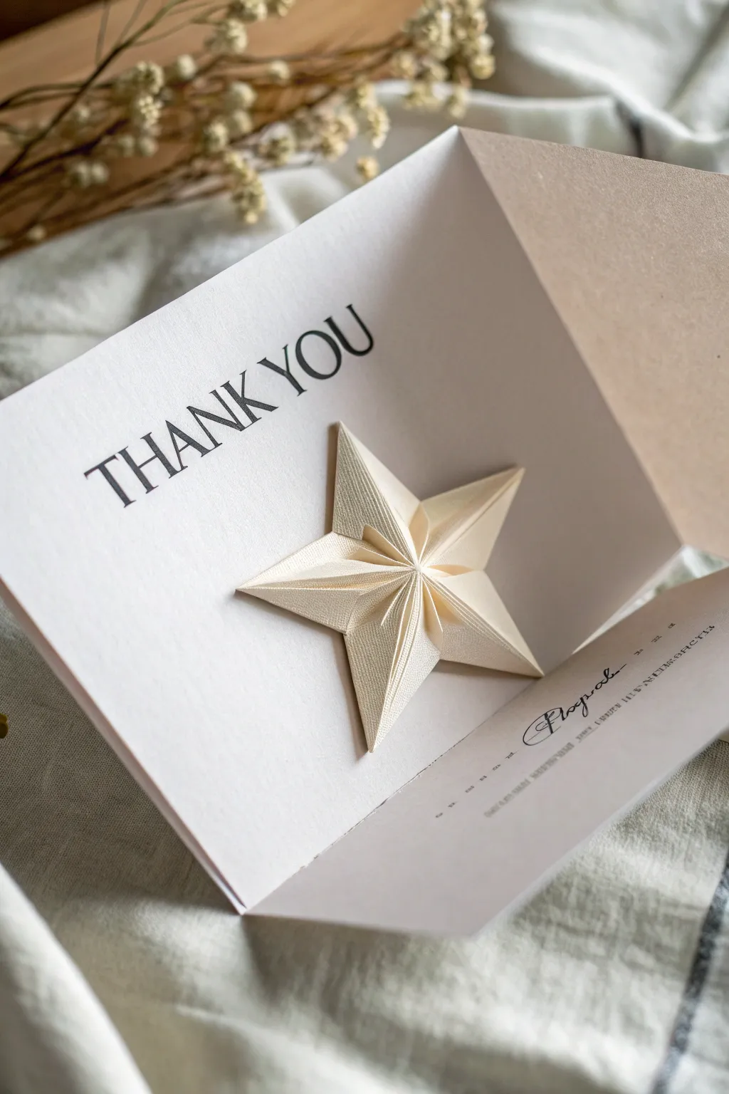 Add a touch of wonder to your gratitude with a charming pop-up surprise.