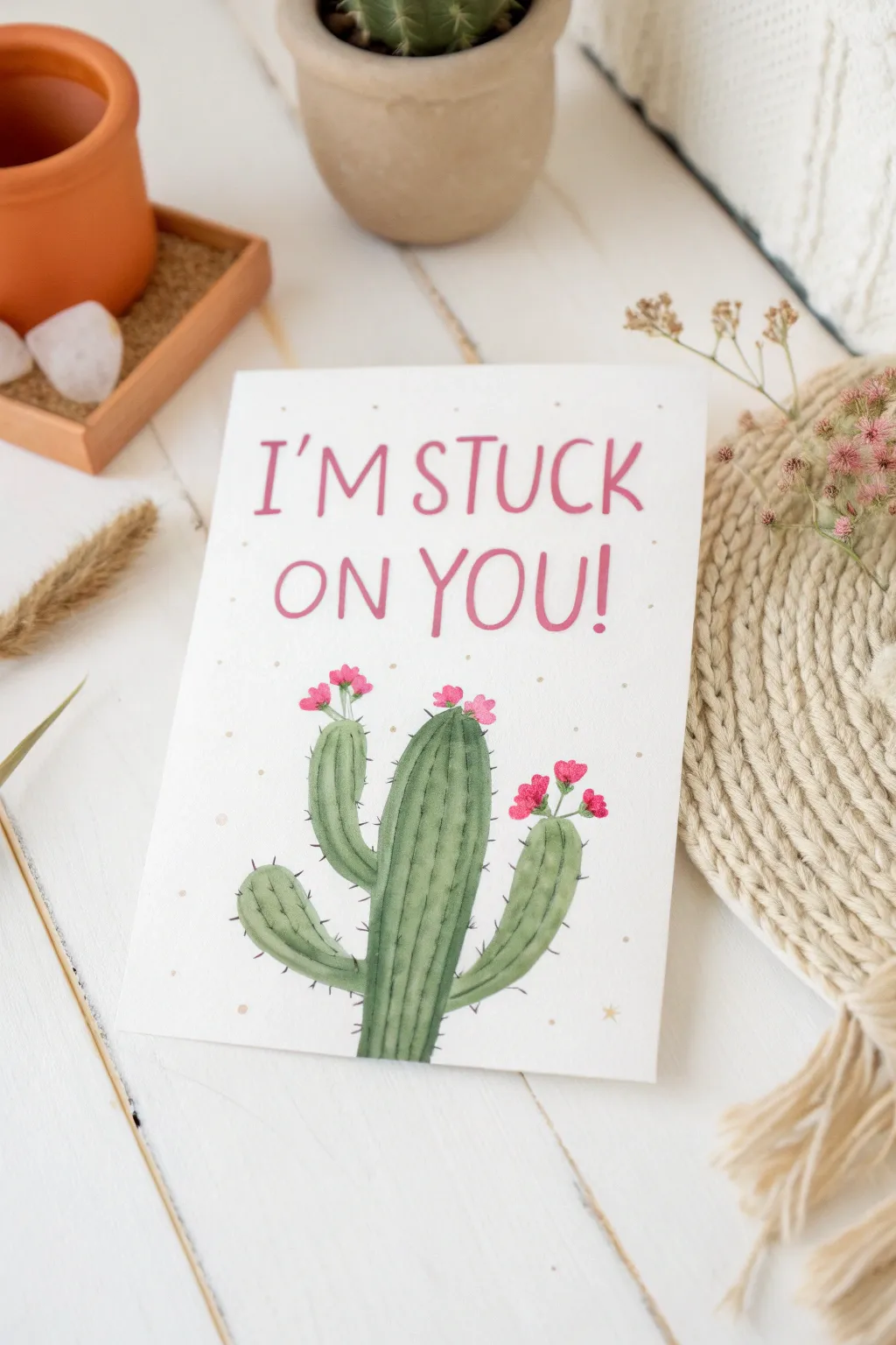 A quirky touch of green for your Valentine's greetings! 🌵 #CactusCute #MinimalistLove