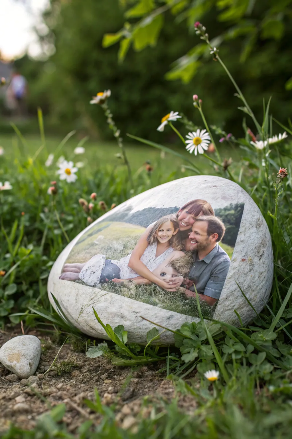 Transform your garden path with personalized decoupage stones that tell your unique story.