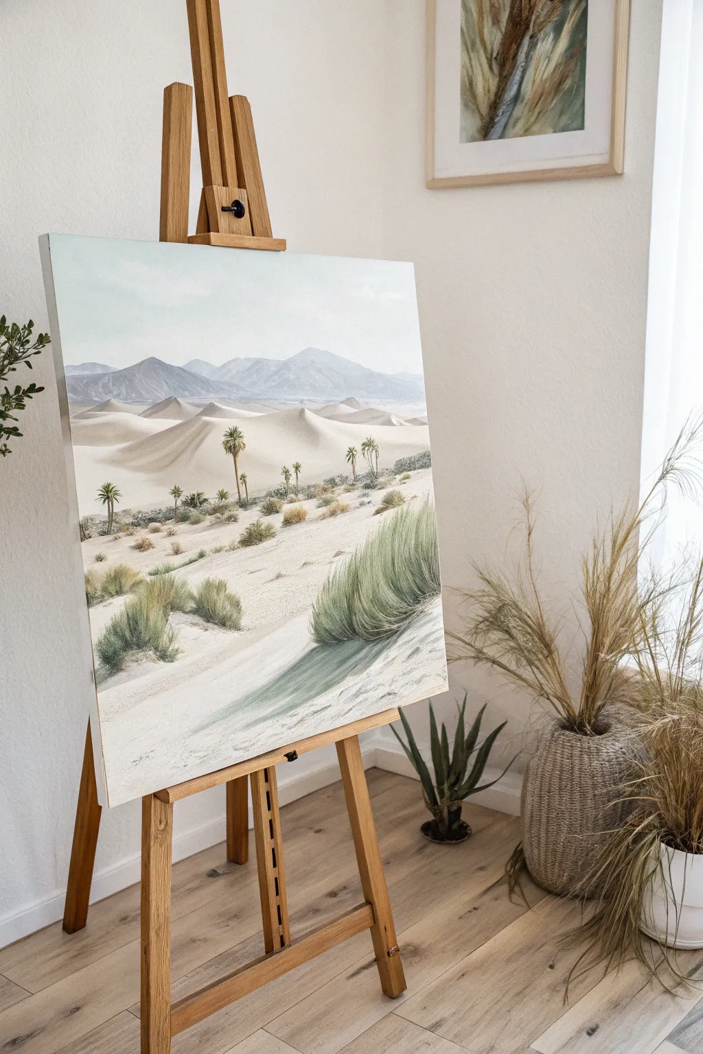 Discover the hidden oasis in your desert dreams with this minimalist masterpiece.