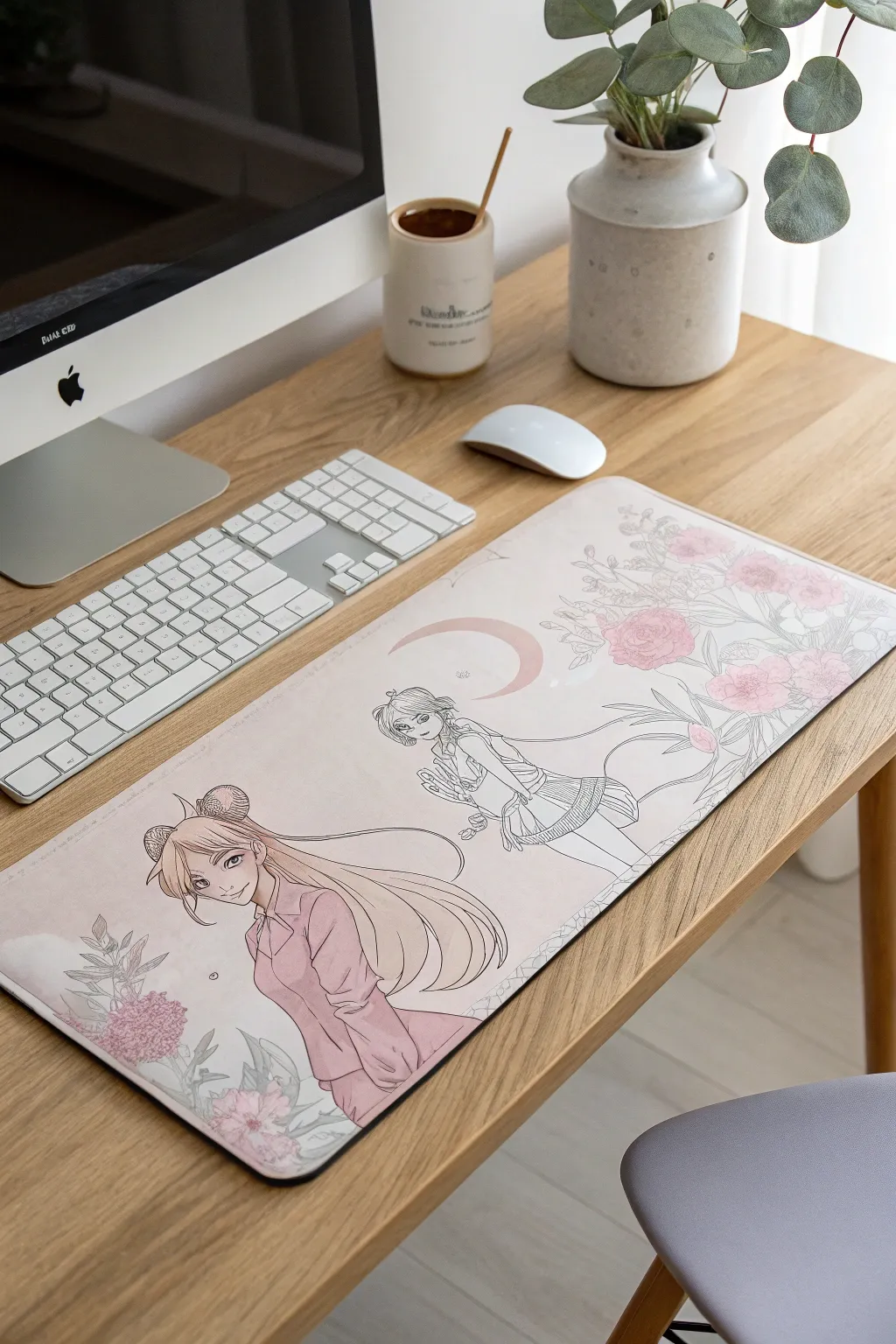 Elevate your workspace with a touch of anime elegance - perfect for the minimalist at heart.