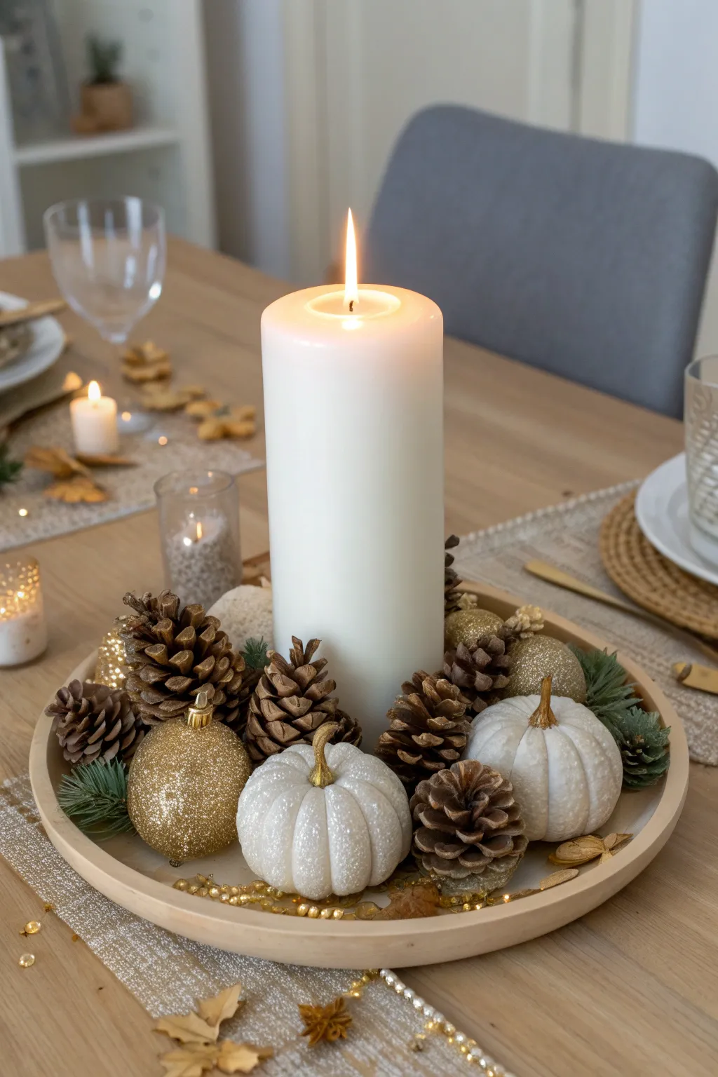 Illuminate your table with a touch of glitter and elegance this Diwali.