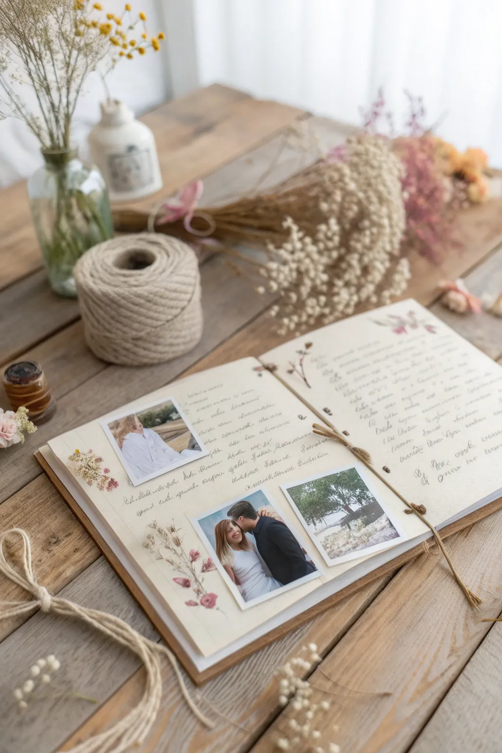 Capture precious memories with a touch of minimalist elegance — create a scrapbook station for a heartfelt 80th birthday celebration.
