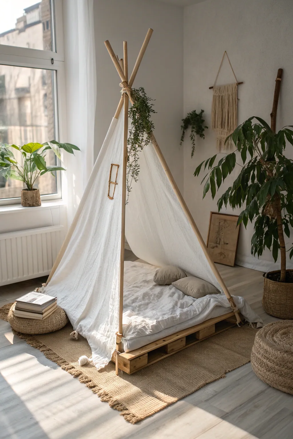 Create your own eco-friendly sanctuary with this charming DIY bed tent, crafted from repurposed sheets and bamboo.
