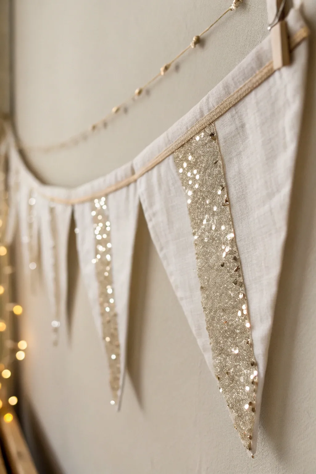 Add a touch of sparkle to your celebrations with a sequin-adorned DIY birthday banner, perfect for a chic and elegant party theme.