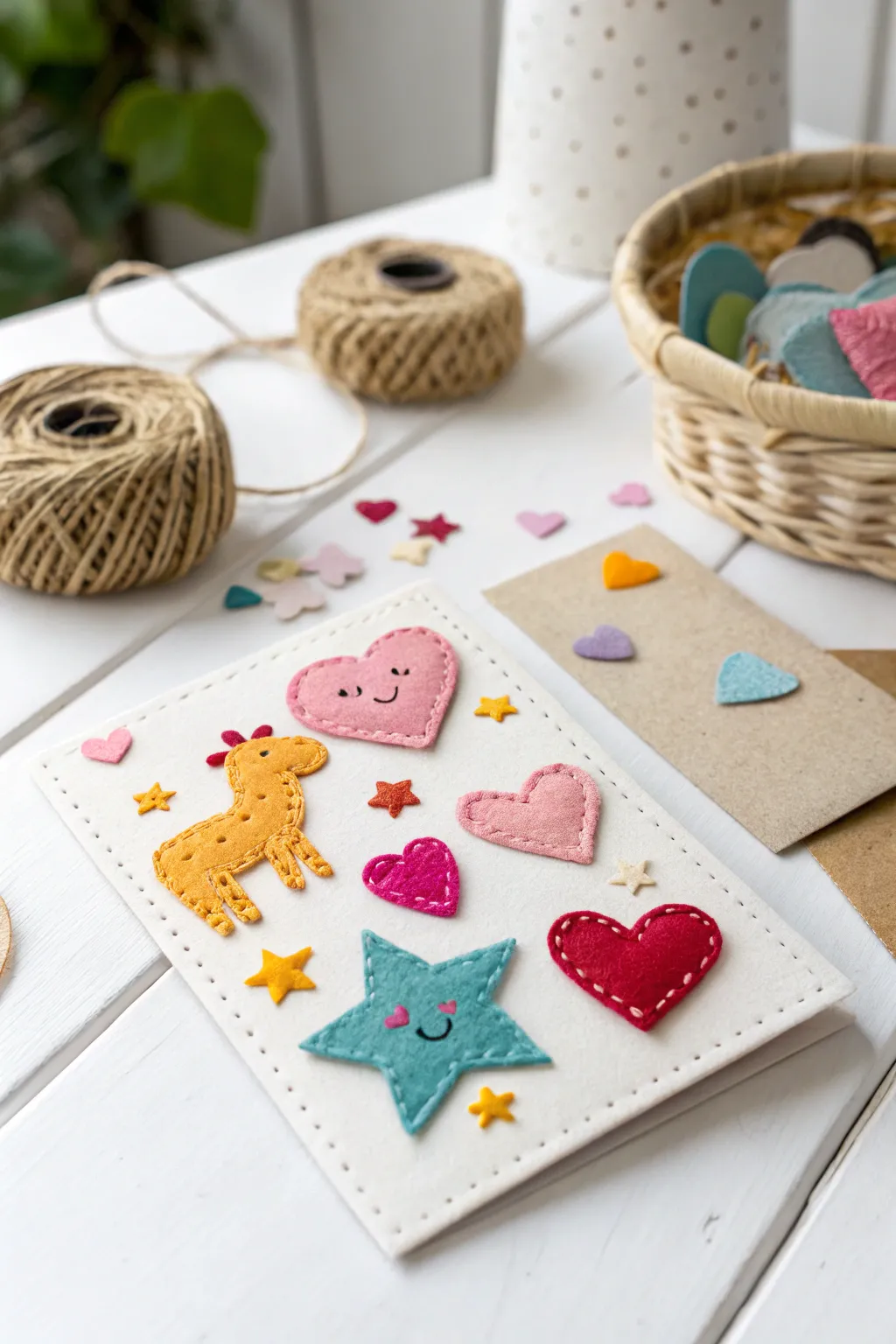 Craft a card they'll love: Add a touch of texture and whimsy with felt and fabric!