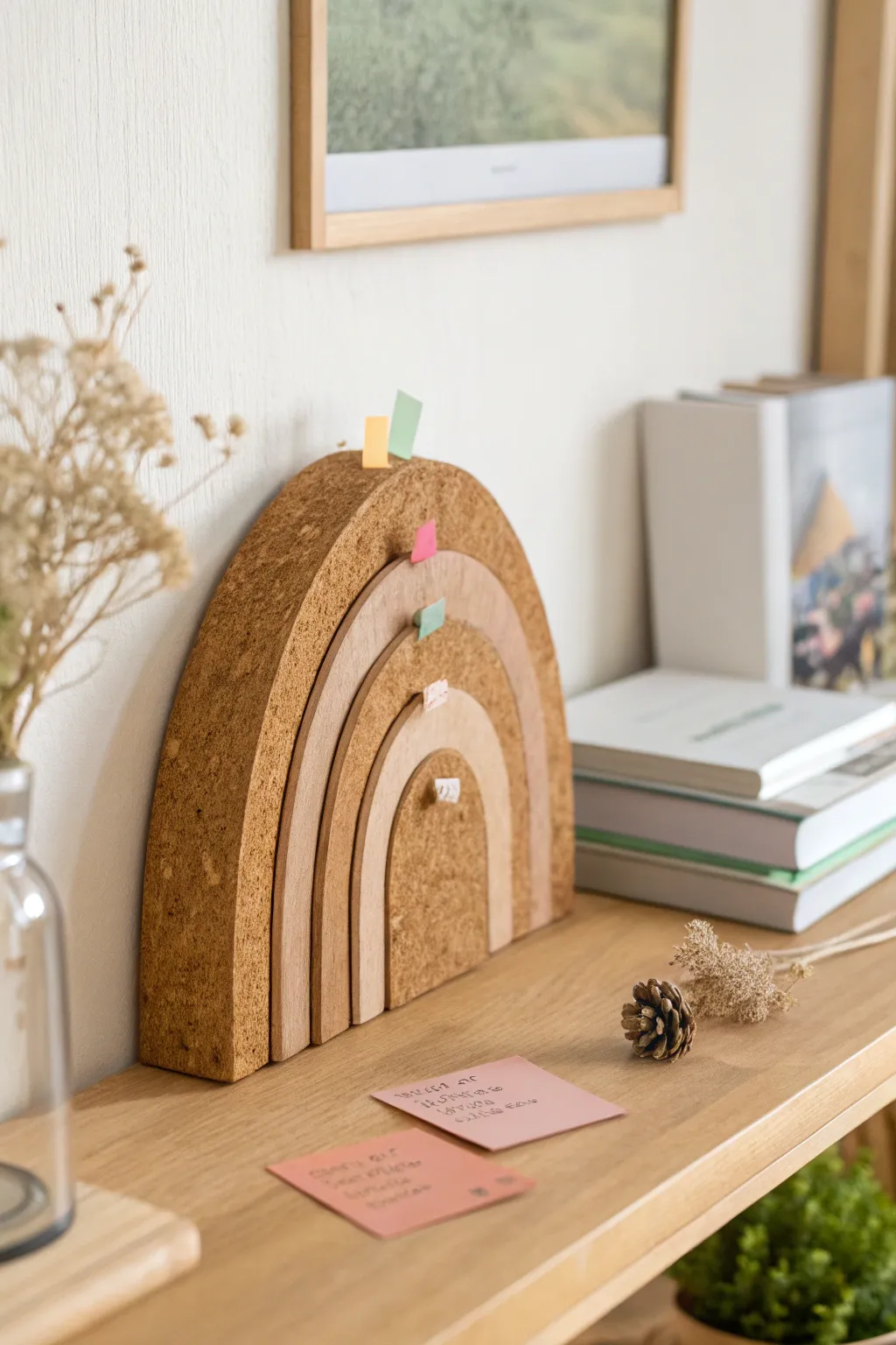 Elevate your shelf with versatile cork board bookends—where creativity meets function.