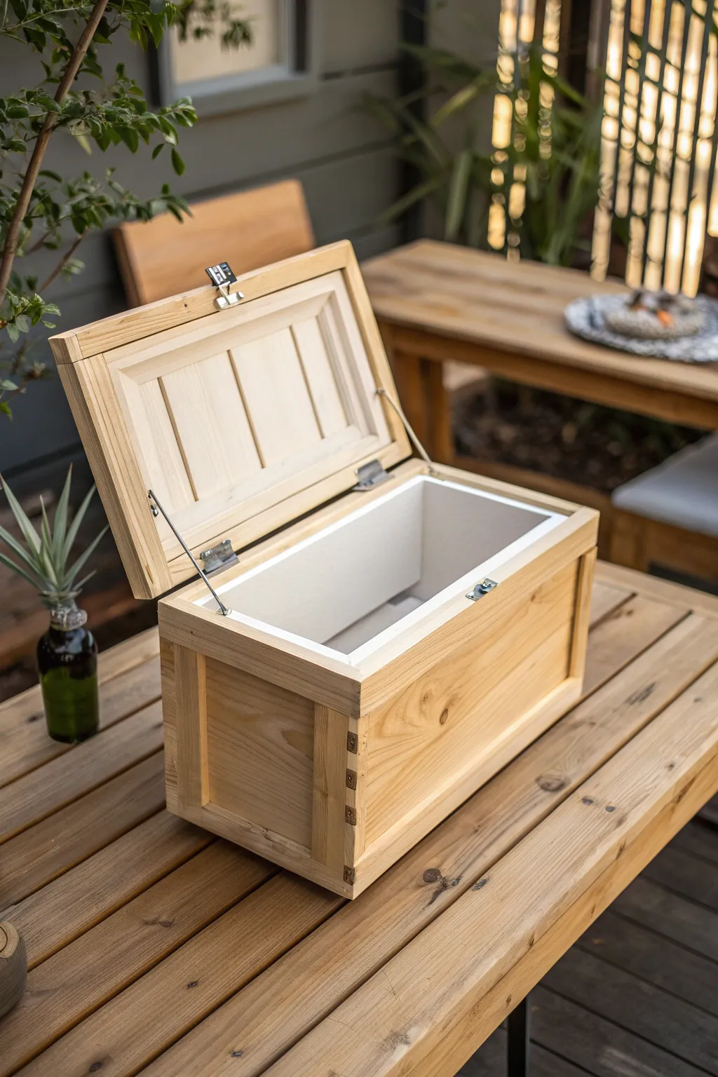 Stay cool and chic with this DIY insulated cooler box, perfect for those sunny outdoor adventures.