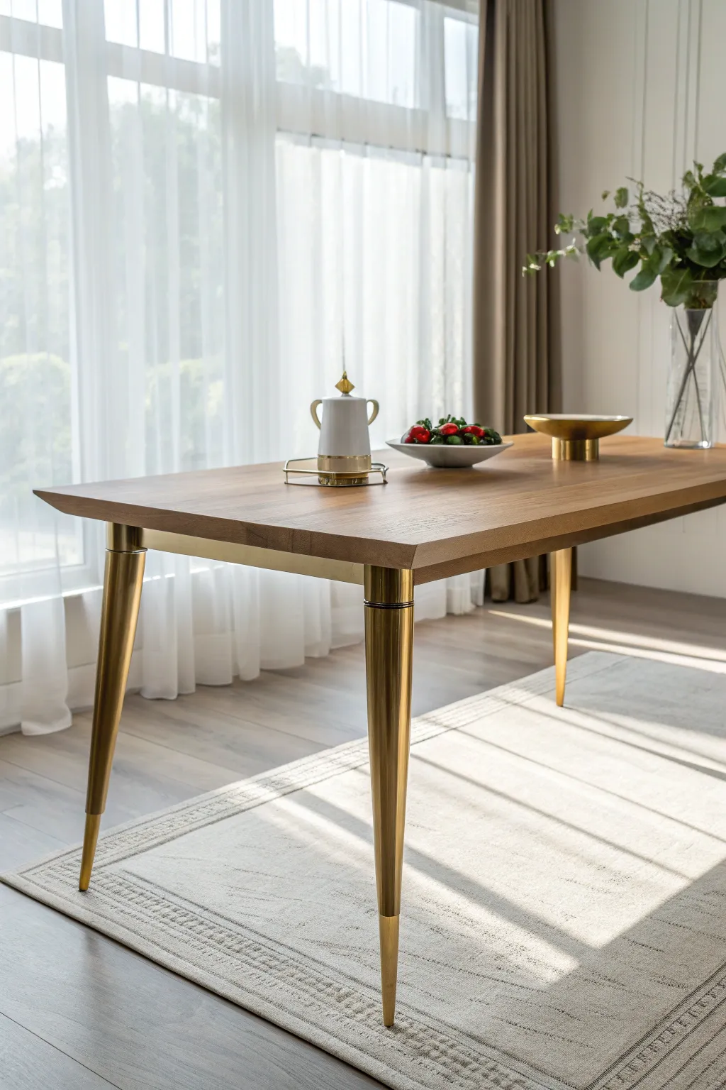 Elevate your dining space with a touch of golden elegance.
